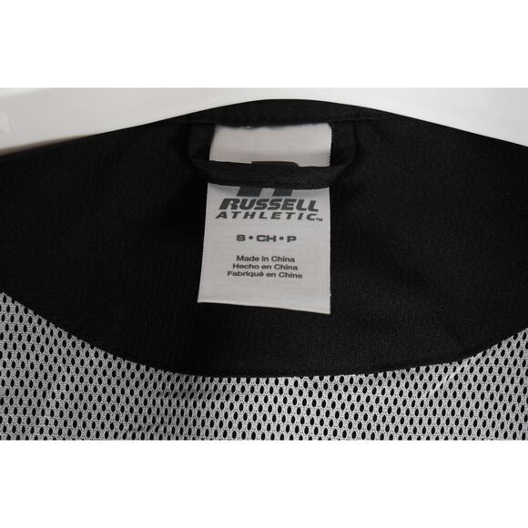 Ragin'Cajuns Adult Sz S Zip-up Black Red Jacket Russell Athletics - Picture 4 of 5